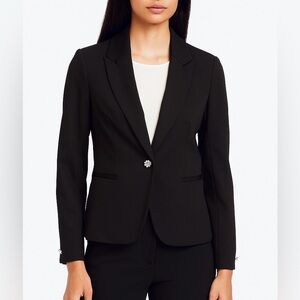 Anthropologie NWOT Autres Filles Rhinestone Button Blazer – Size Medium 🖤